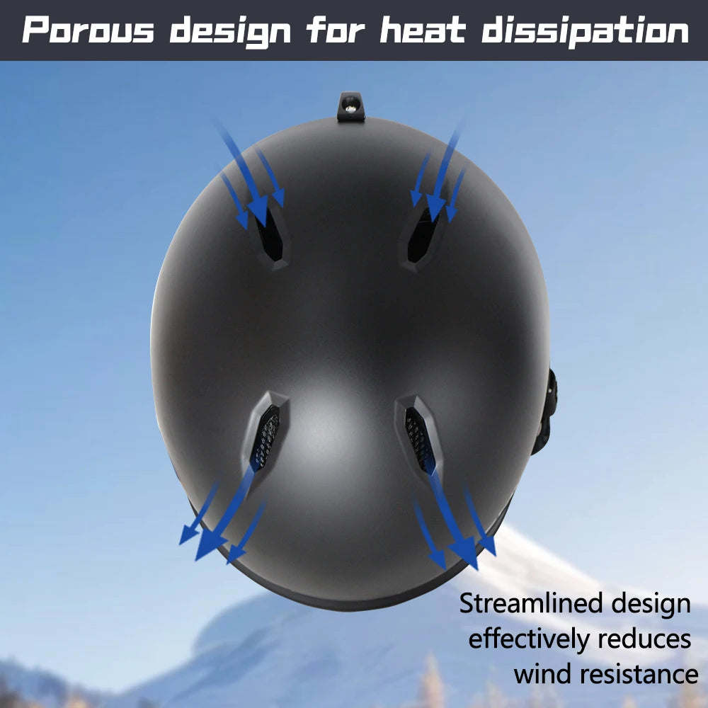 SMITH DRIFT Ski helmet overall molded ABS+PC+EPS high-quality ski helmet, outdoor sports, snowboard and skateboard safety helmet