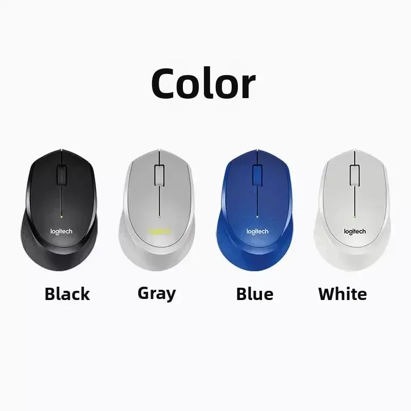 Logitech M330/M331 Wireless Silent Mouse, Ergonomic Comfort Design Quiet Click USB Plug and Play Mouse for PC Laptop Desktop