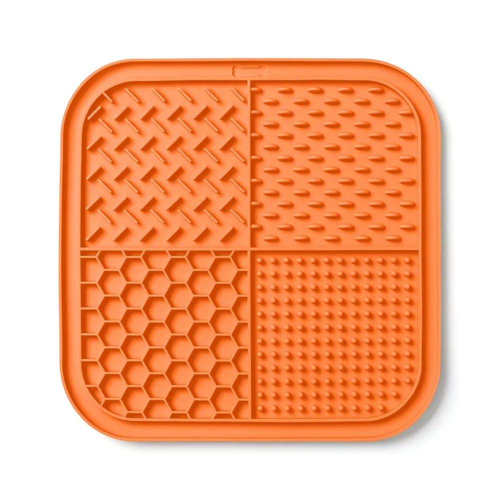 Pet Lick Mat for Dogs Cats, Anti-slip Anxiety Reducer Lick Tray,  Anxiety Relief Feeding Pad for Bath Grooming Distraction