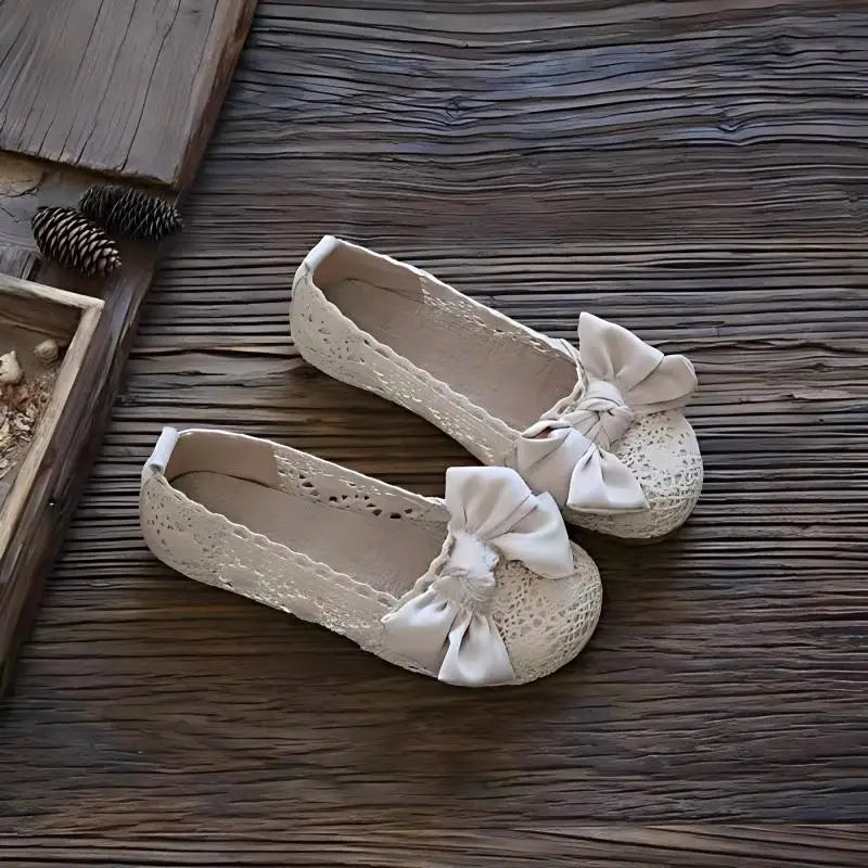 Summer 2026 Women's Flat Bottom Net Shoes Knot Hollow out Design Maternity Fisherman Shoes Casual Versatile Footwear
