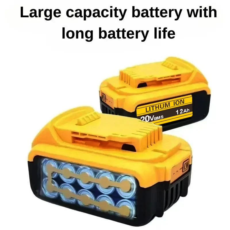 Original for DeWalt 6Ah/8Ah/12Ah 20V battery replaceable DCB184 DCB200 DCF892 DCF845 DCF850 DCF911 DCD800 DCD805 Tools Battery