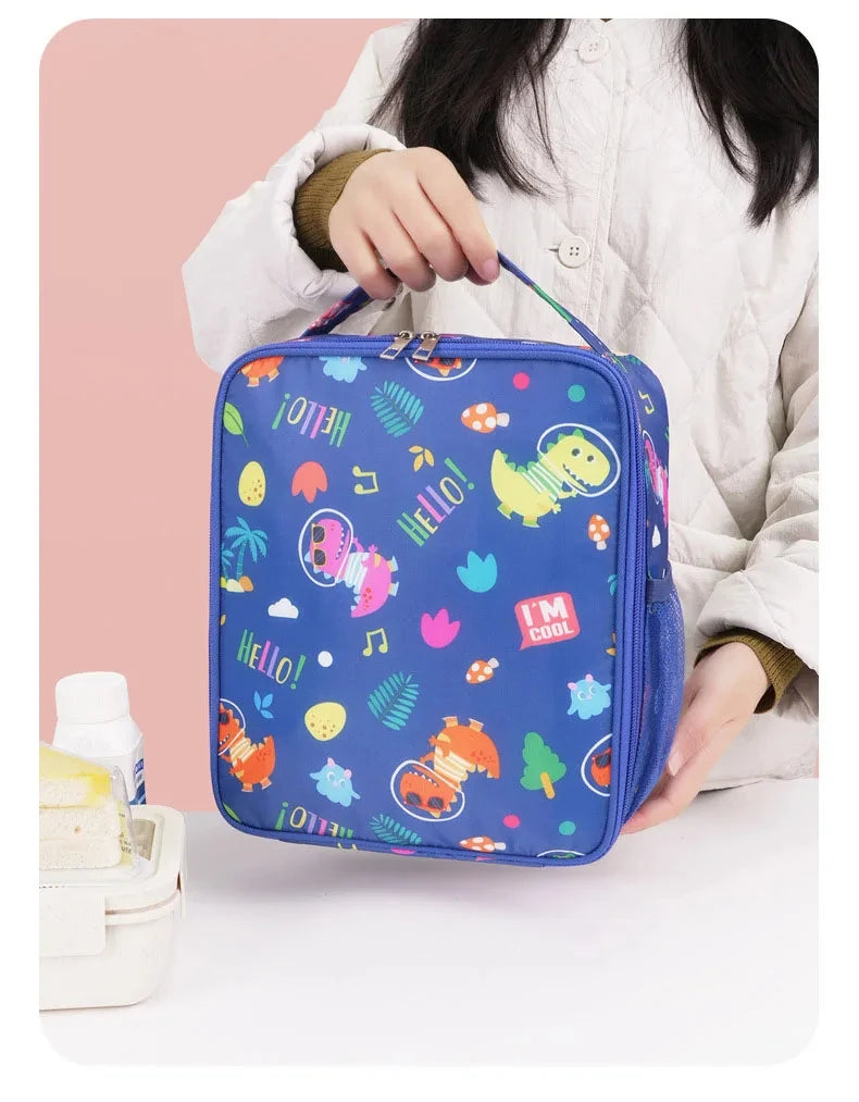 Students Aluminum oil Thickened Handheld Lunch Bag Insulated Thermal Food Picnic Storage Heat Preservation Beto Bag