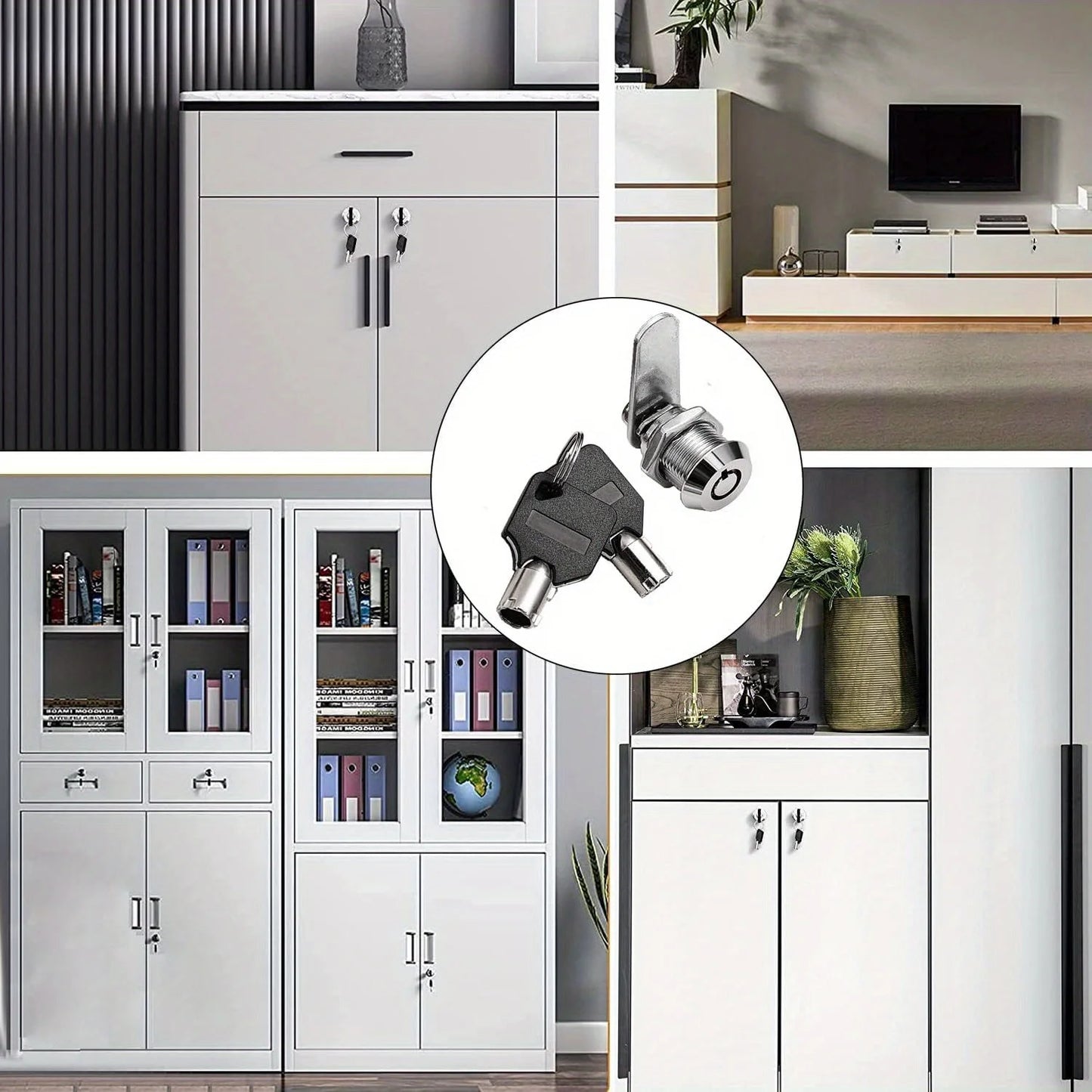 Tool Boxes Locks Mailbox Cylinder Thread Tubular Cam Lock Furniture Lock Cabinet Drawer Lock Furniture Hardware RV Doors