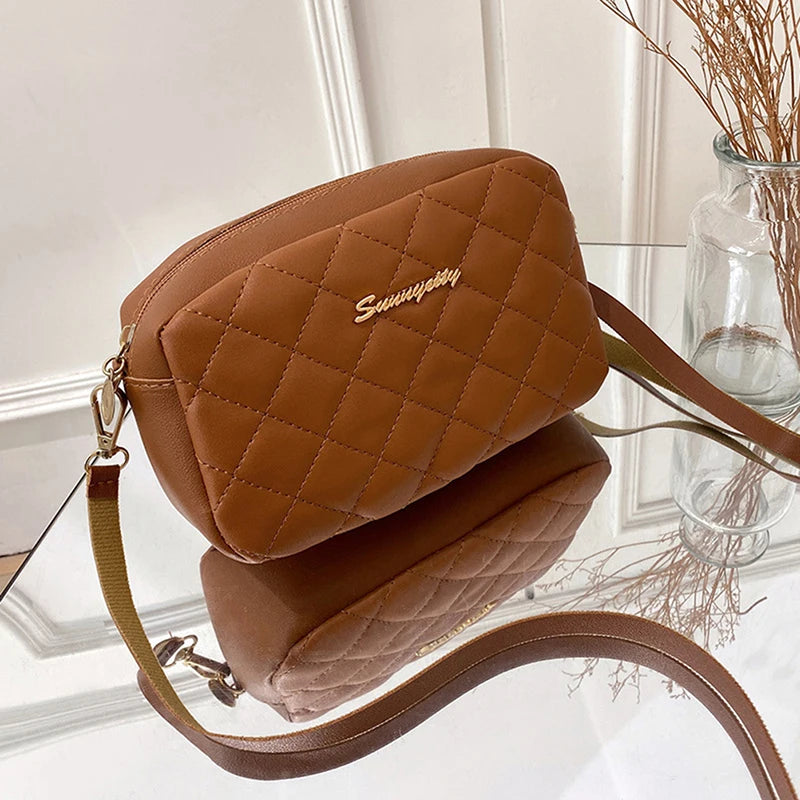 Fashion Ladies Crossbody Bags Luxury Tassel Small Messenger Bag For Women Lingge Embroidery Casual Female Shoulder Bag