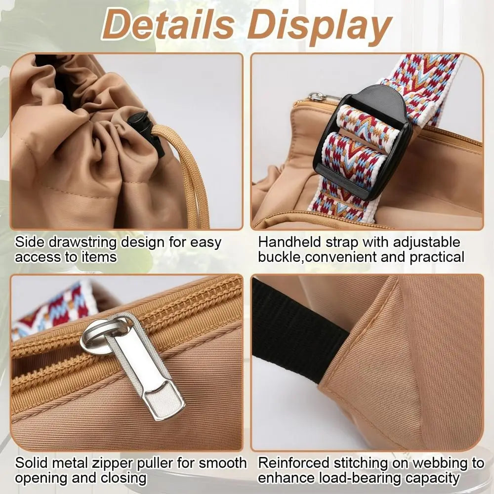 Multifunctional Travel Storage Bag Cradle Design Lightweight Women's Backpack Large Capacity Oxford Cloth Tote Bag