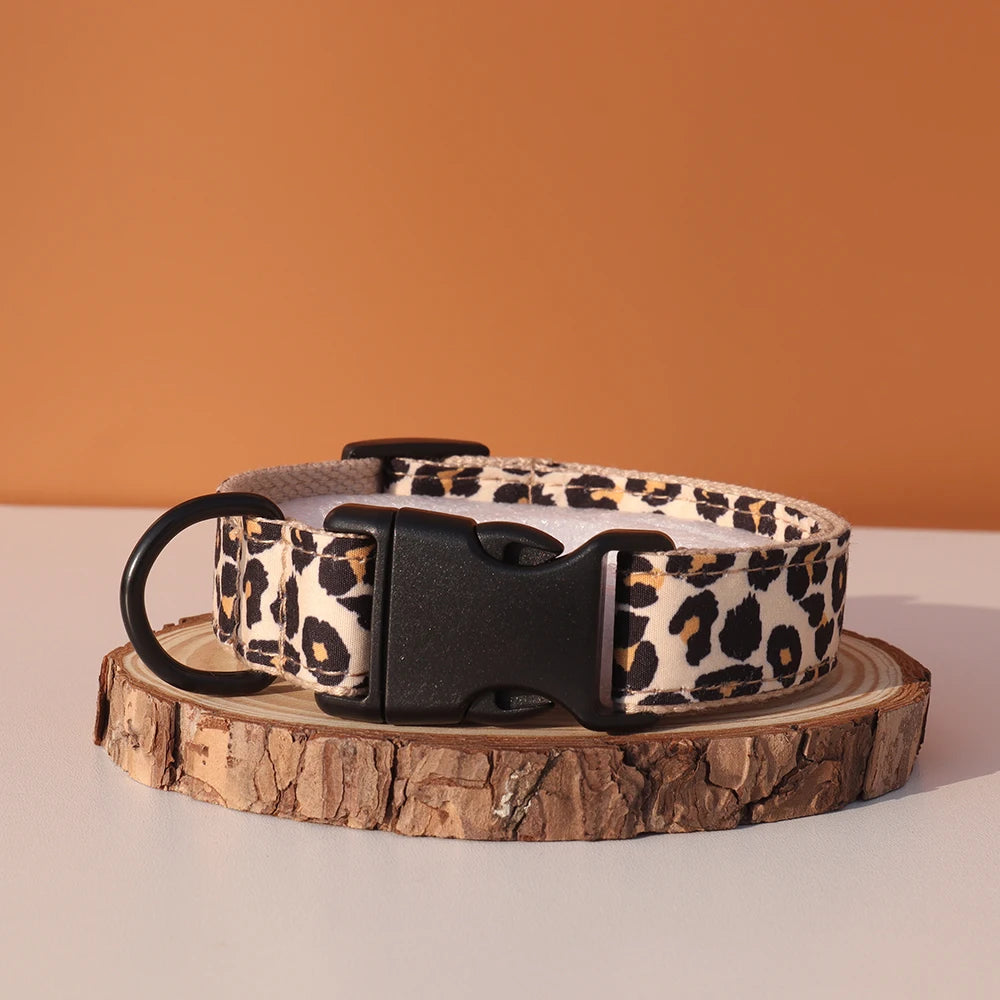 Animal Colors Customized Dog Collar Set Personalized Id Name Tel Adjustable Free Engraving Name for Small Medium Large Dogs