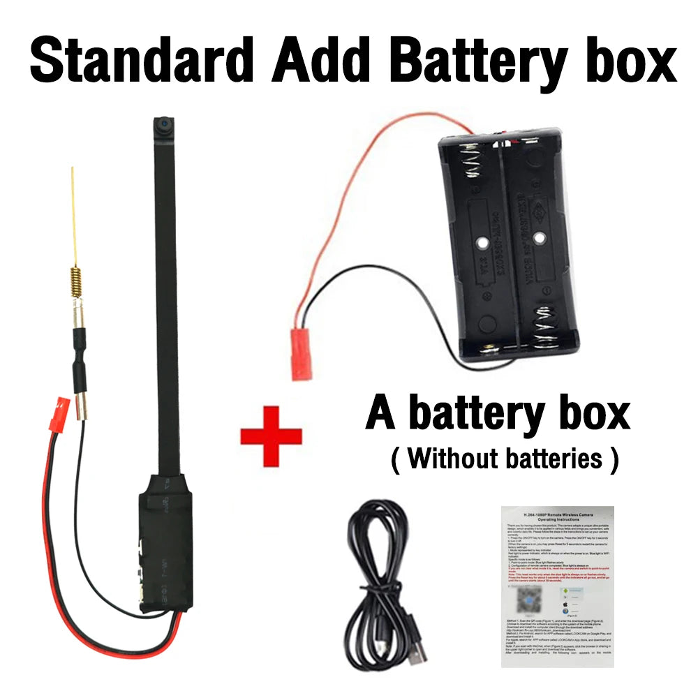 128GB WiFi Mini Camera 1080P Diy Module Nanny Video Recorder Home Security Camera Micro Camcorde Suitable for Home/Office Use