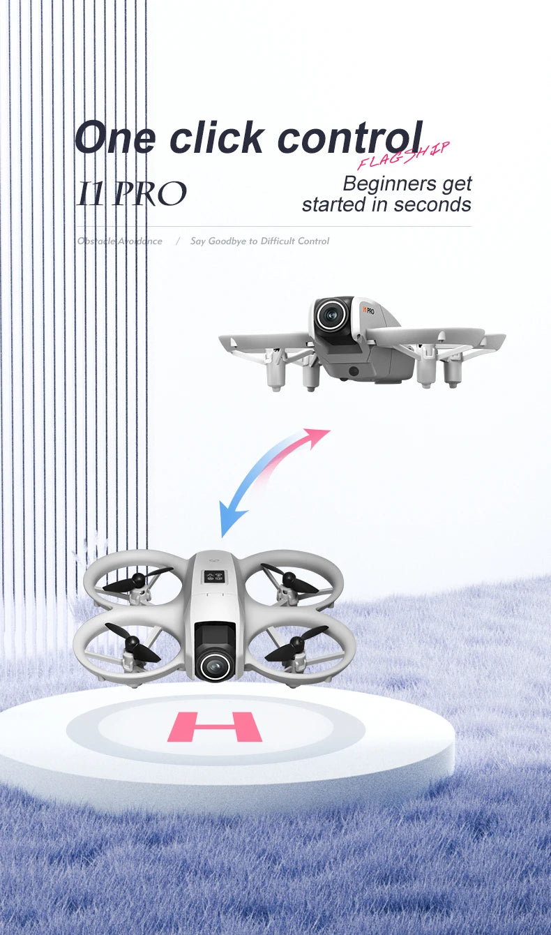 i1PRO Mini Drone Professional 8K HD Camera Drone 5G WIFI FPV UAV With screen remote control Avoidance Aerial Quadcopter Toy Gift