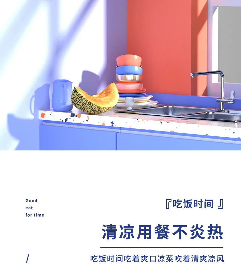 No-drill wall-mounted electric fan, wall fan, circulating fan, household bathroom remote control fan