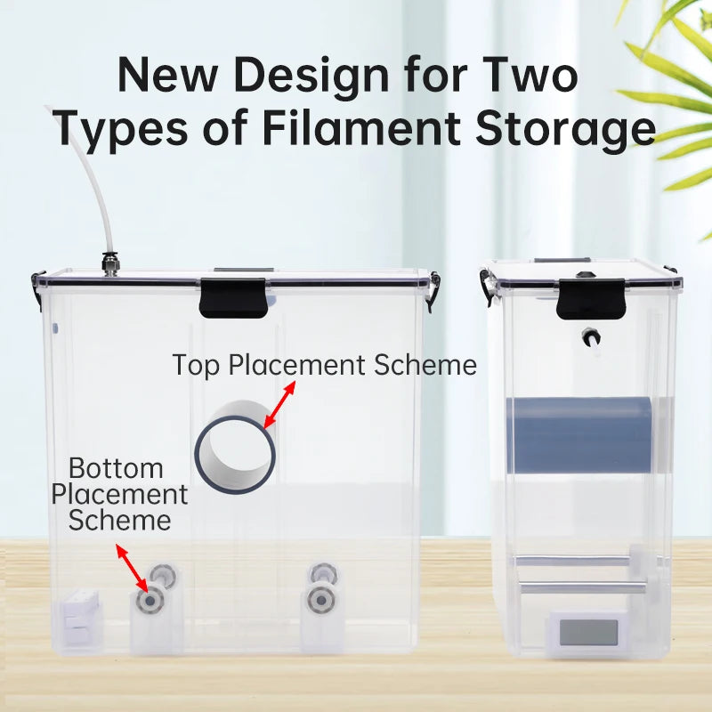 Filament Dryer Box for 3D Printer Parts Upgrade Airtight And Moisture-Resistant for 3D Filament Storages Keep Filaments Dry Boxs
