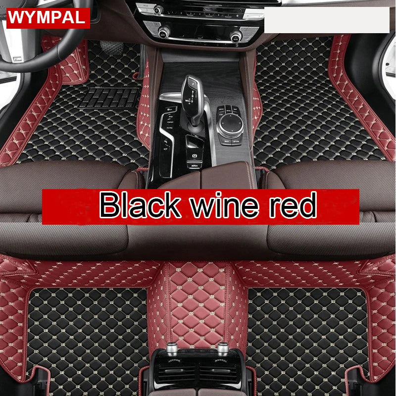 Car Floor Mats For VW Golf 4 MK4 1998 1999 2000 2001 2002 2003 car Accessories Leather Carpets Rugs Foot Pads