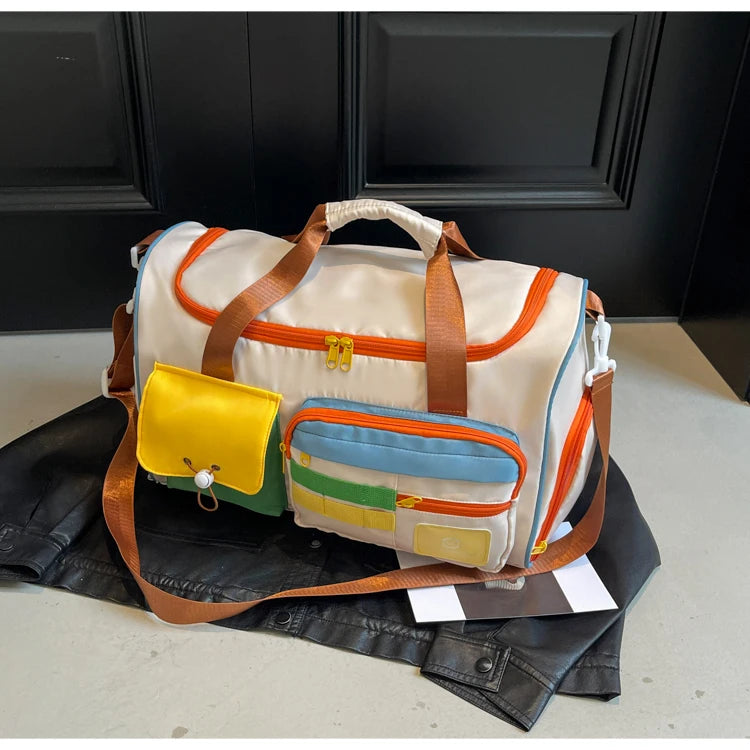 Travel Bag, Duffel Bag Cosmetics Bag, Professional Fitness Bag, Yoga Swimming Training Backpack, Satchel Shoulder Crossbody Tote Bag, Suitable for Men and Women