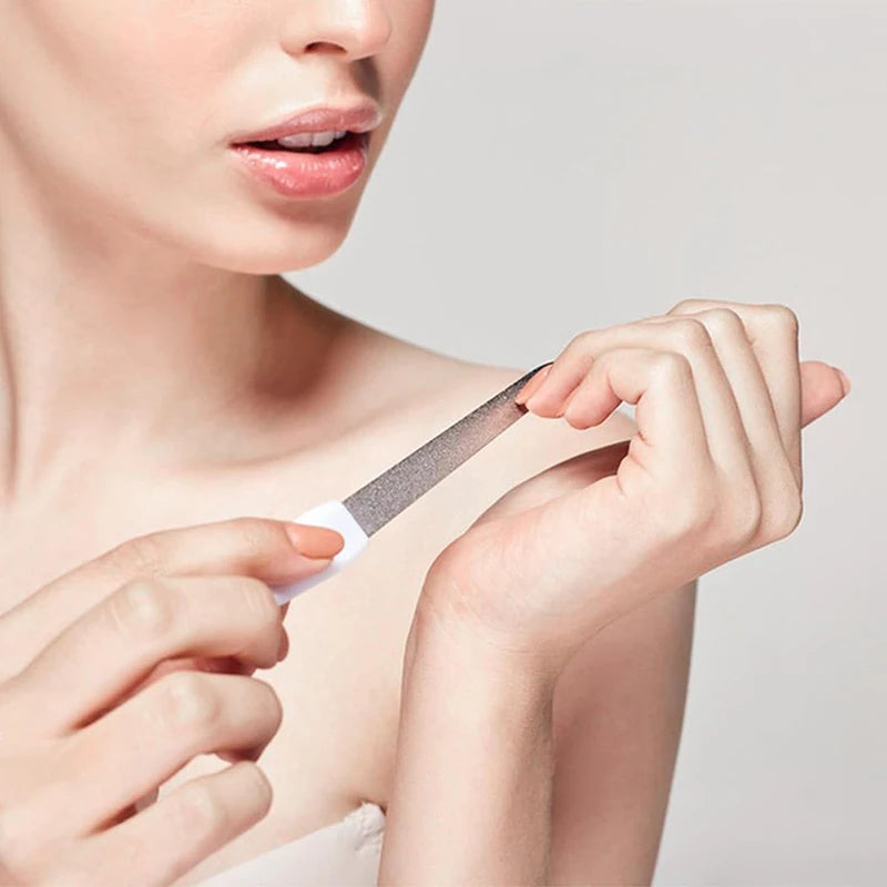 10pcs DIY Nail Art Professional Nail File Metal Nail File Double Sided High Quality Nail File Manicure Pedicure Beauty Tools