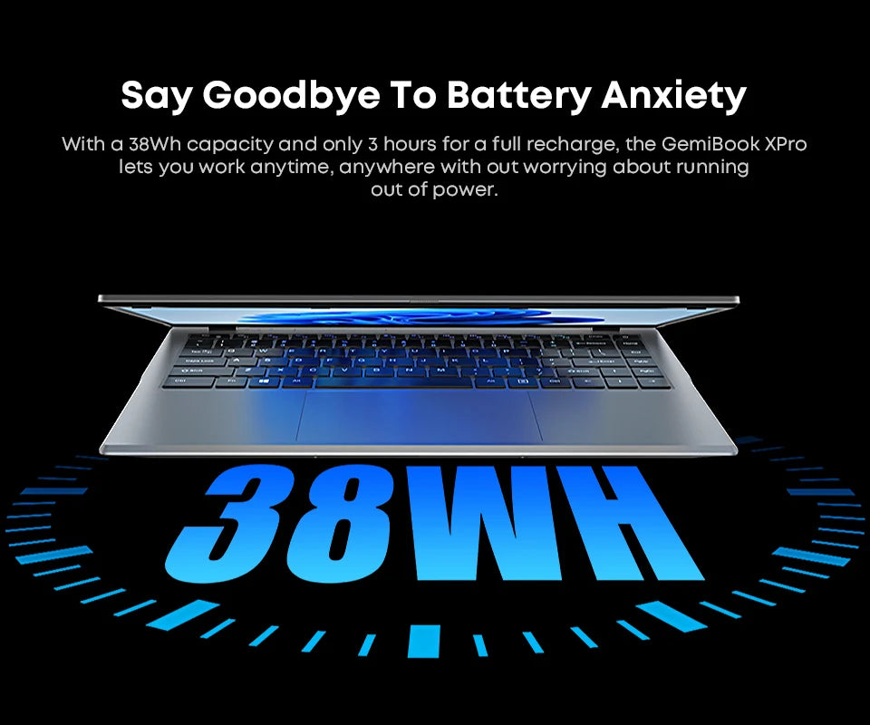 CHUWI GemiBook XPro Laptop 8GB LPDDR5 256GB SSD Intel N100/N150 UHD Graphics 12th Gen 14.1'' FHD 1920*1080 Windows 11 Laptops