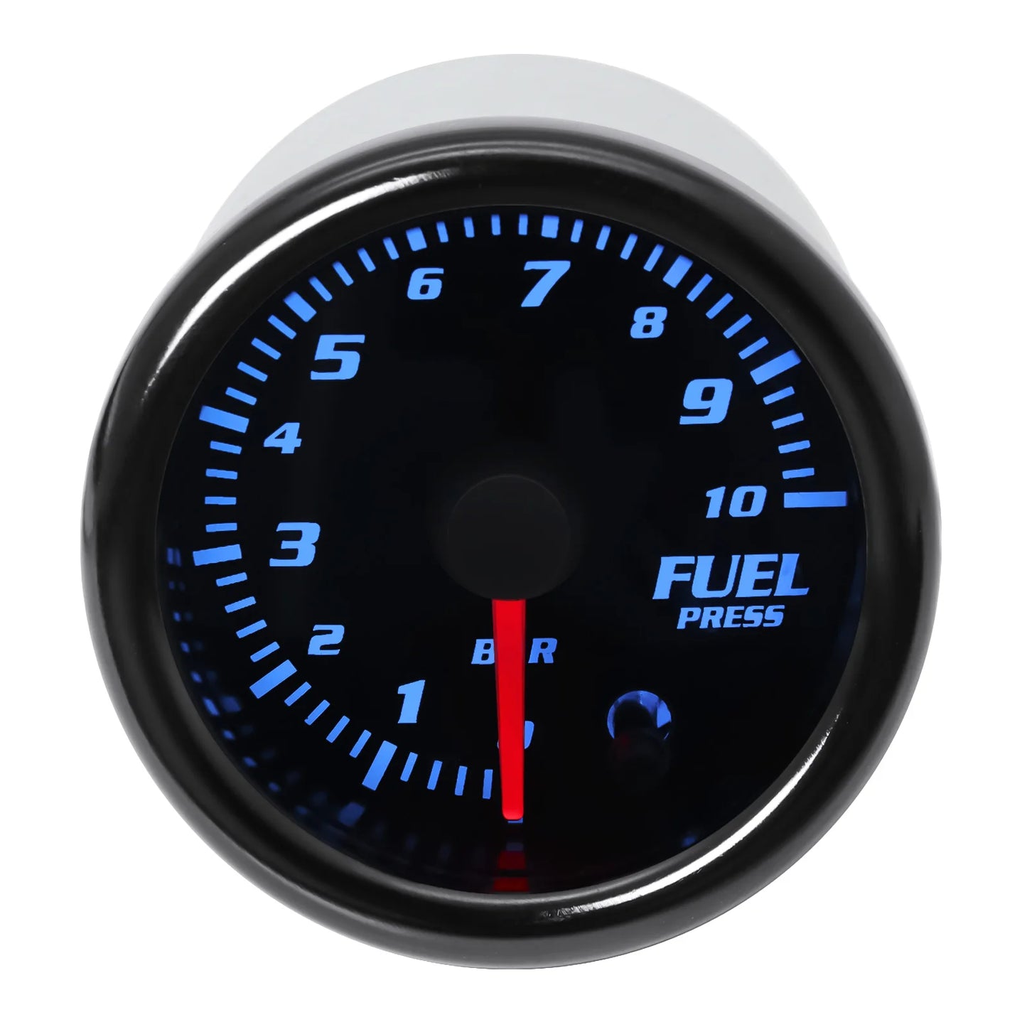 HD 52mm Fuel Press Gauge with Fuel Pressure Sensor 1/8NPT 0~10 Bar 7 Colors Backlight Fuel Pressure Gauge Car Oil Pressure Meter