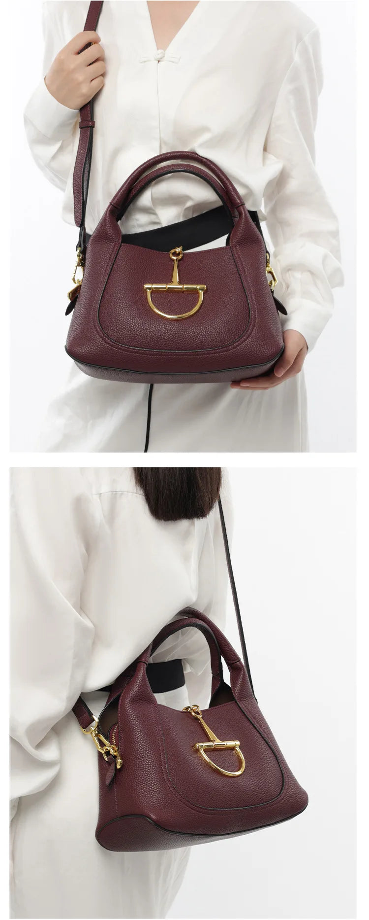 Stylish Solid Color Designer Diaper Bag Women Luxury Leather Tote Large Capacity Elegant Crossbody Handbag For Simple Chic