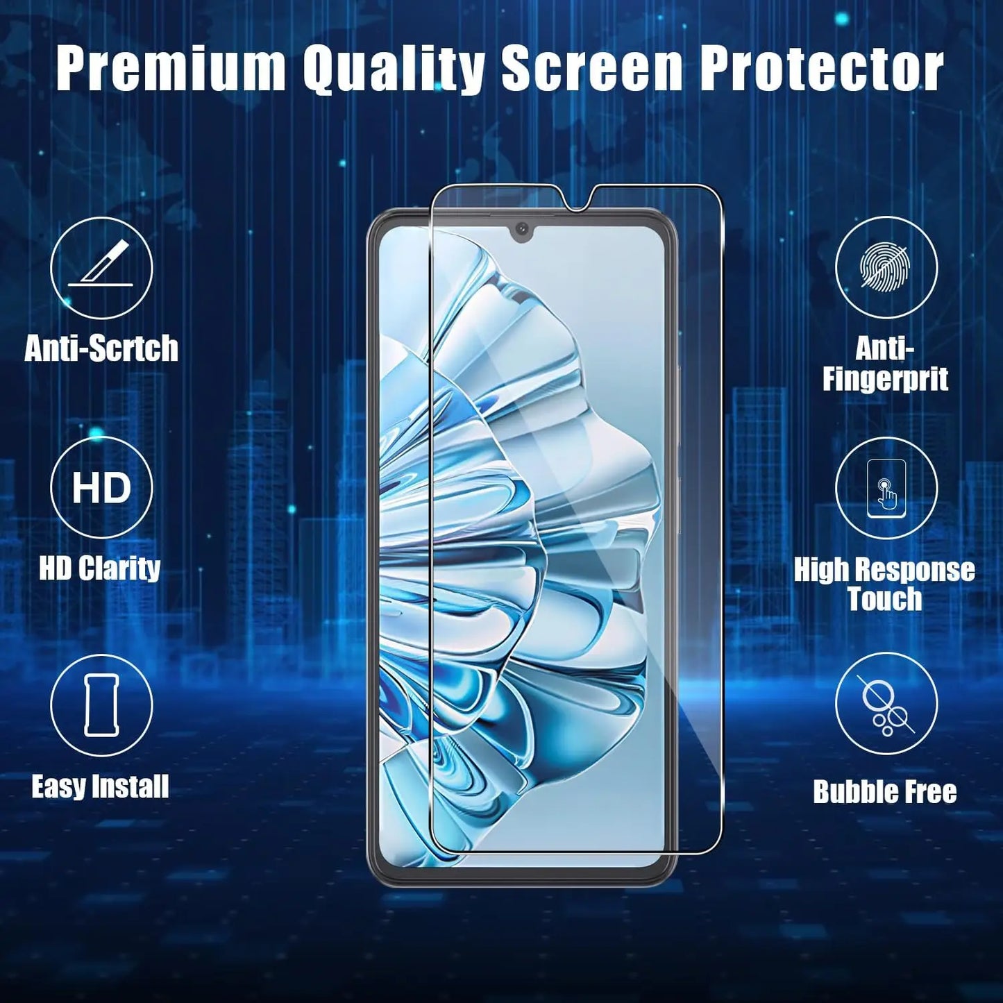 For Cubot A20 tempered glass high-definition anti drop function intelligent screen protector glass film