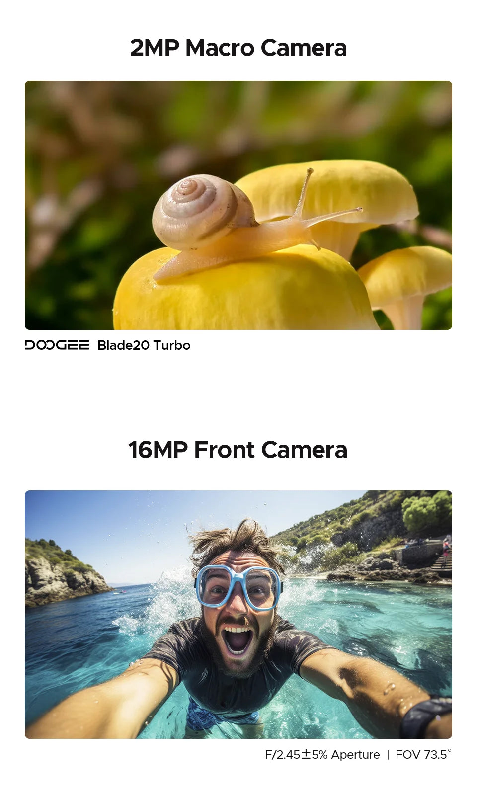 World Premiere DOOGEE Blade20 Turbo 5G Rugged Phone Android 15 Gemini Al 6.6'' HD+ 8GB 256GB AI Dual Camera 10300mAh Battery