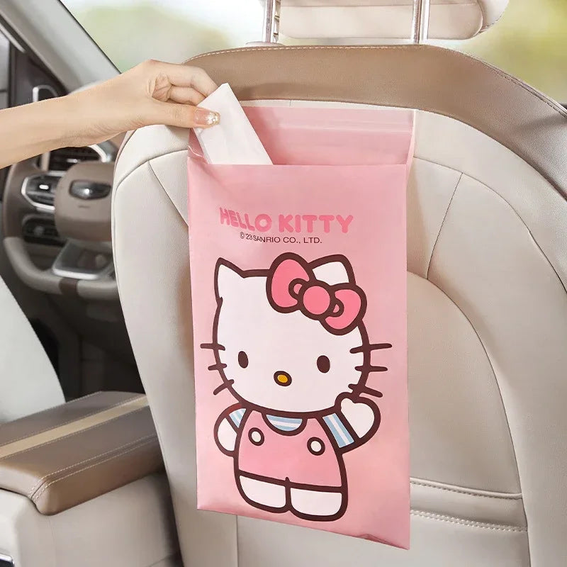 Sticky Car Trash Can - Car Garbage Bag Desk Organizer Auto Interior Storage Solution for Vehicle Cleanliness