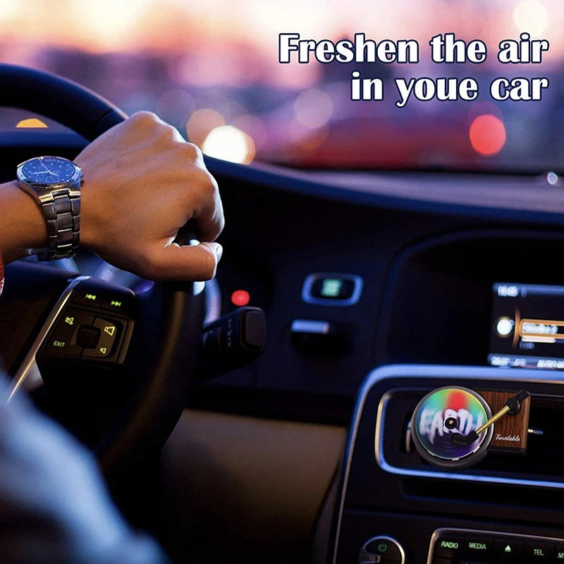Car Air Freshener in Retro Style Record Player Design Air Fresheners Car Fragrance Diffusers Clips Clip Perfume