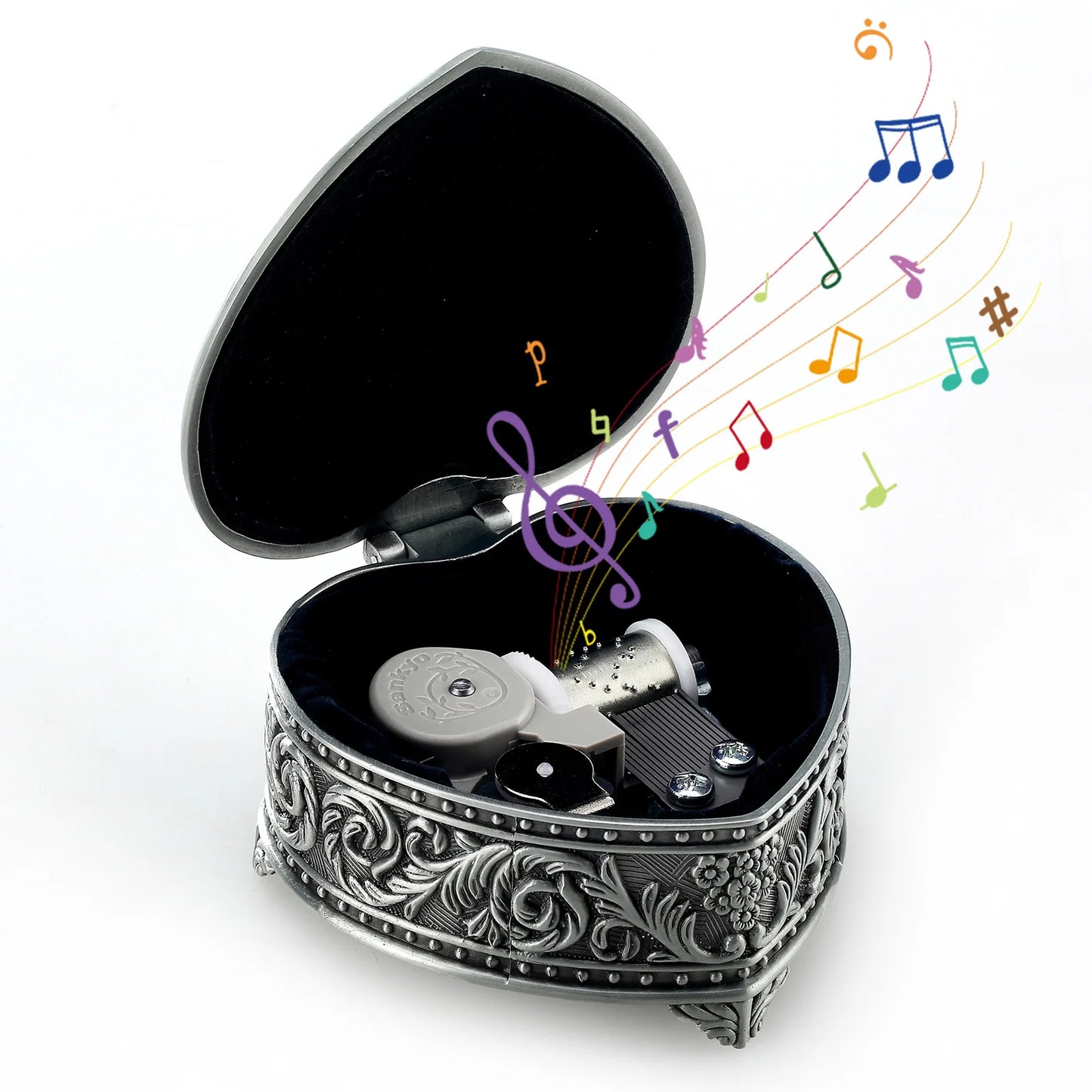 Sinzyo Davy Jones Metal Wind Up Antique Jewelry Musical Boxes Christmas Birthday Valentine's Day Gift