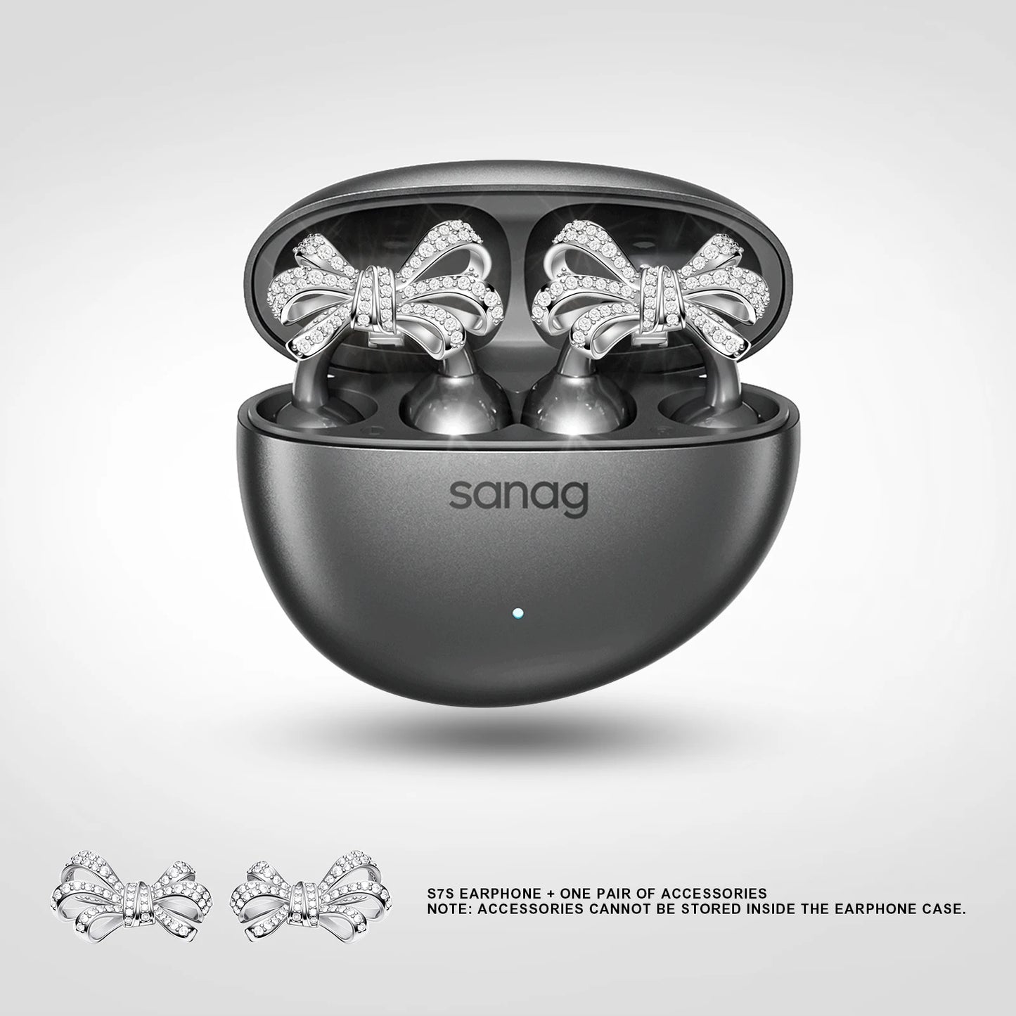 Sanag S7S AI Open Ear Clip on Headphones HiFi 3D Stereo Sound Quality AI Assistant Wireless Bluetooth Earphones APP EQ Setting