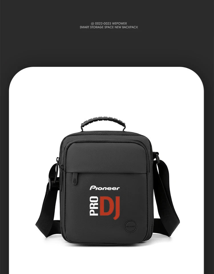New Pioneer Pro Dj Shoulder Bag Travel Messenger Bag Men's Waterproof Fashion Nylon Shoulder Bag Outdoor Casual Sports Chest Bag