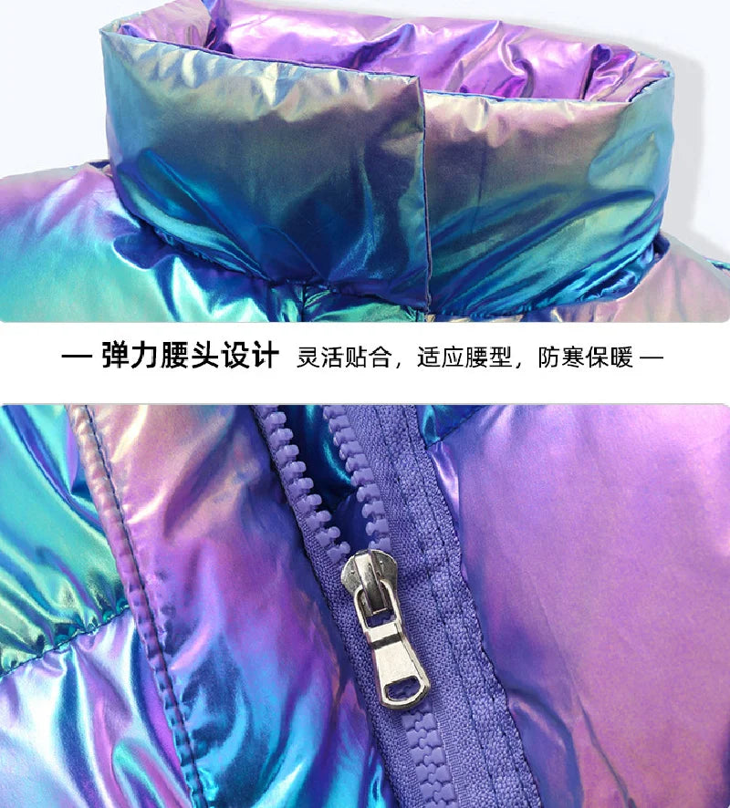 Kids Down Cotton Vest 2024 New Autumn Winter Girls Boys Fashion Warm Waistcoats No-wash Outerwear 3-10 Years Children Clothes