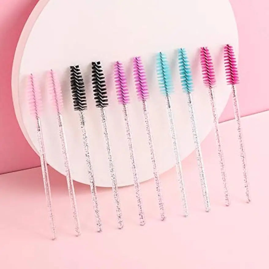 Wholesale 1000 Disposable Mascara Wands Eyelash Brush Spoolies for Eyebrow Eye Lash Extension Colorful Wholesale Beauty Tools