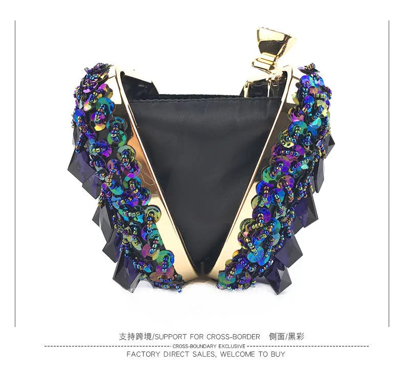 Crossbody Bags for Women 2023 Luxury Designer Fashion Party Handbags Trend Chain Cluth Sac De Luxe Femme Wedding Bags