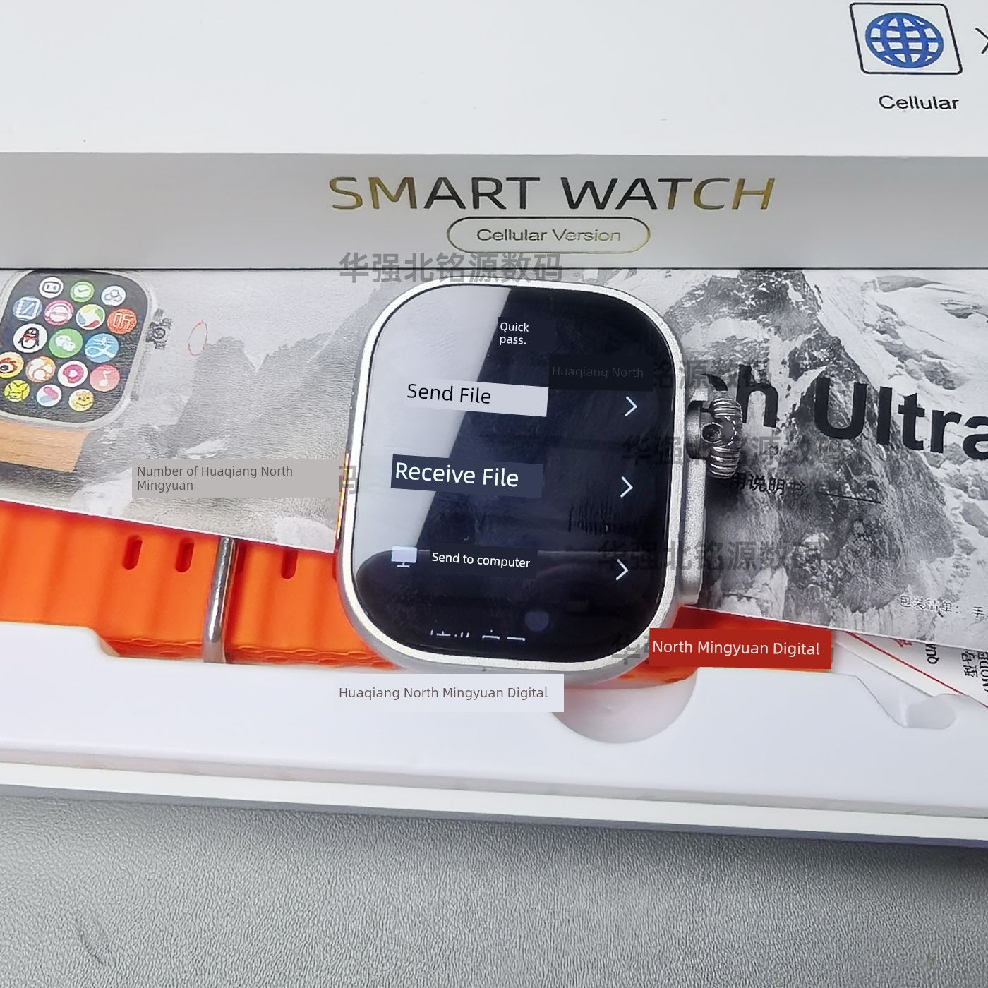 Huaqiang North New Arrival Dw100pro + Ultra Top with Smart Watch Plug-in Card and Shuncheng 5.0 Teenagers
