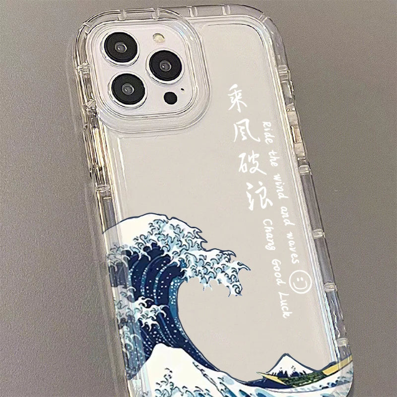 Fashion Great Blue Wave Phone Case For Xiaomi POCO X6 Pro 12T 13T 14 13 12 Pro 10 11 Lite 5G NE  X5 X4 GT X3 NFC F3 F4 F5 F6 M5S