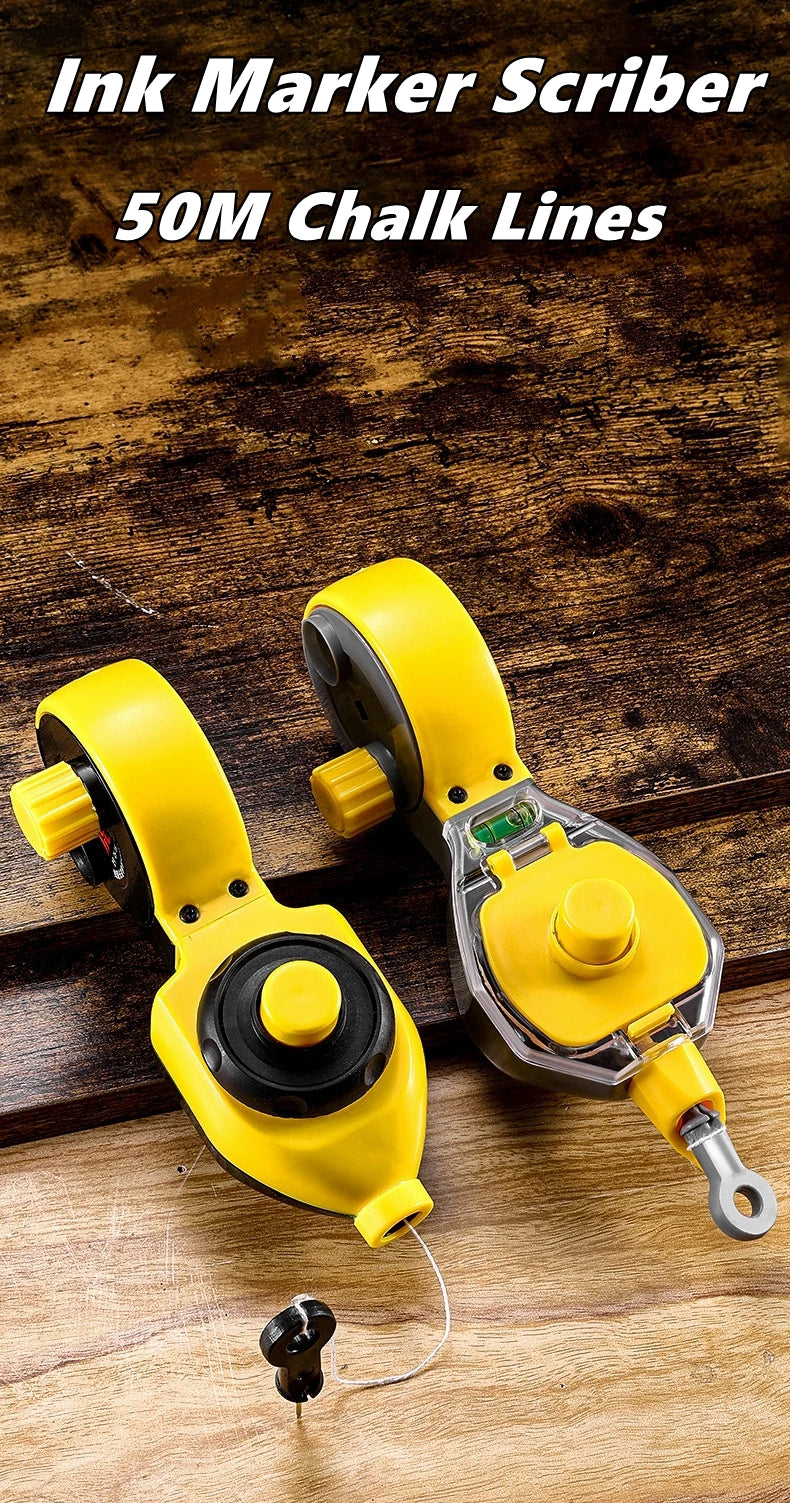 Construction Measuring Tools Ink Marker Duct Woodworking Chalk Ink Drawing Line Marker Carpenter Tools Wood Scriber Nylon Wire