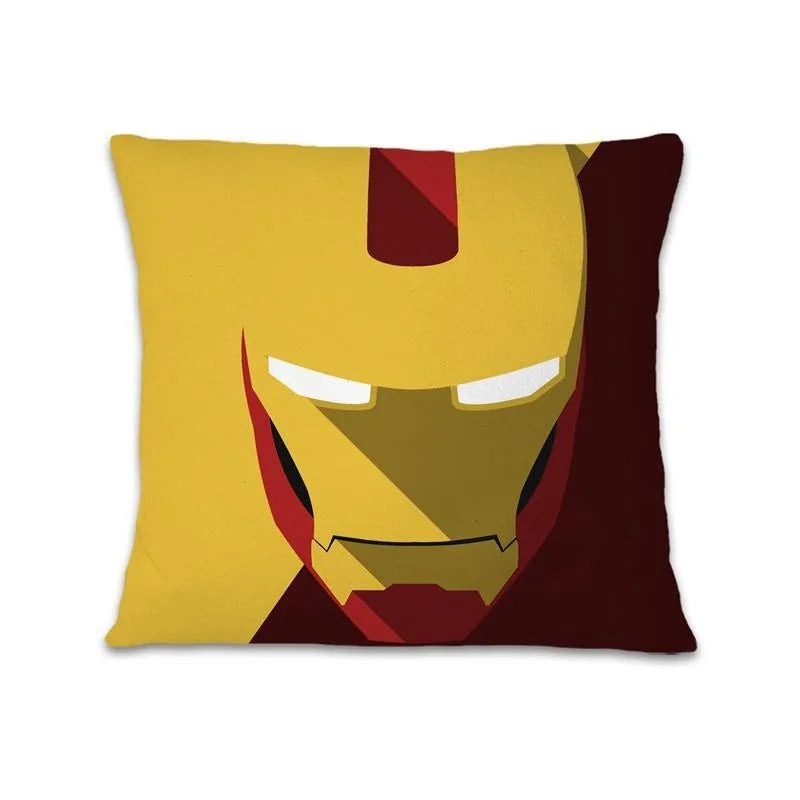 Spiderman cartoon pillowcase Iron Man Captain AmericaSuitable for sofa car bedroom decorative cushion cover pillow cover