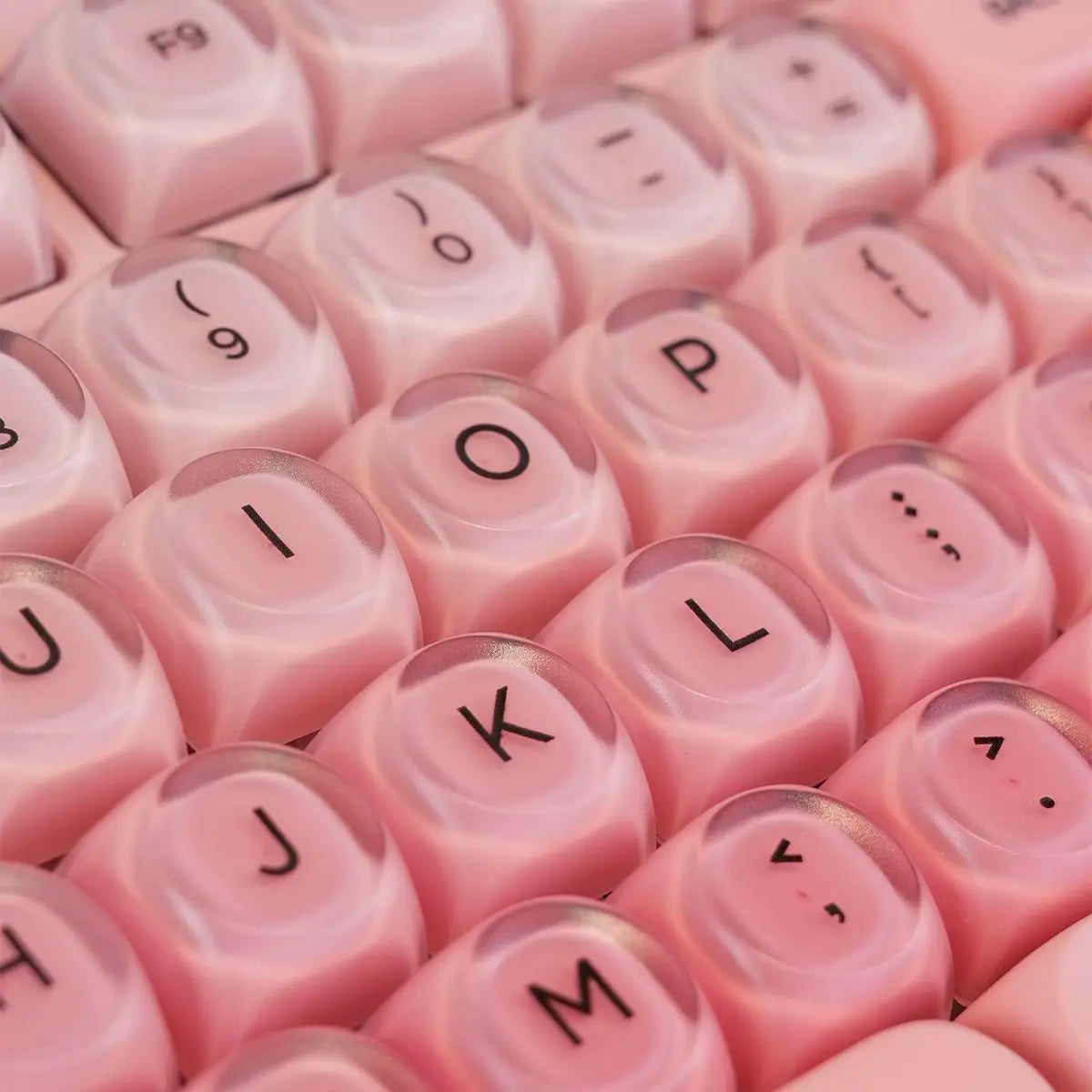 130 Keys Pink Liquid Foundation Keycap HOA Profile PBT Double Shot Keycap For Mx Switch Mechanical Keyboard ISO Enter Key Caps
