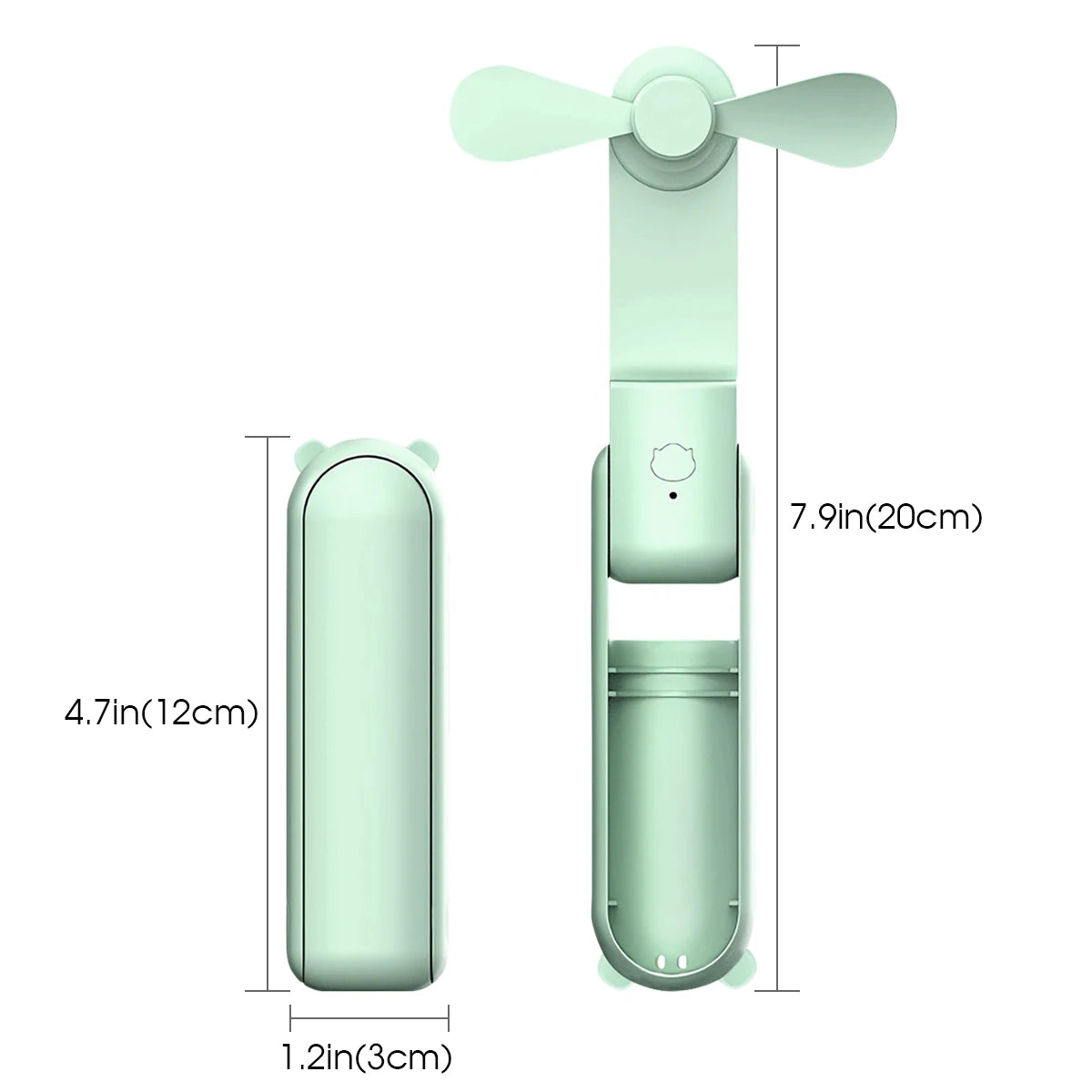 Super Mini Handheld Fan USB Rechargeable Fan 3-speed Adjustable Suitable Portable Camping Small Fans for Travel Outdoor Use