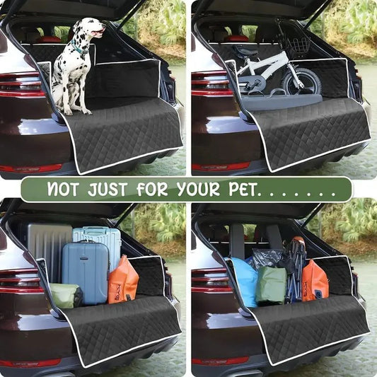 Waterproof Dog Car Seat Cover & Trunk Liner Back Seat Wear-Resistant Oxford Cloth Pet Hammock Mat for Small Medium Large Dogs