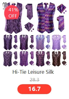 Hi-Tie Pure Black Silk Mens Shirts Plain Smooth Long Sleeve Formal Dress Blouse for Male Wedding Business Events Oversized Gift