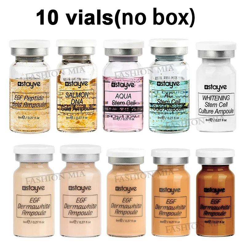 Korea Stayve BB Cream Glow Skin Booster Ampoule Kit Niacinamide/Salmon DNA  Face Foundation Moisturizing Cream Skin Care Beauty