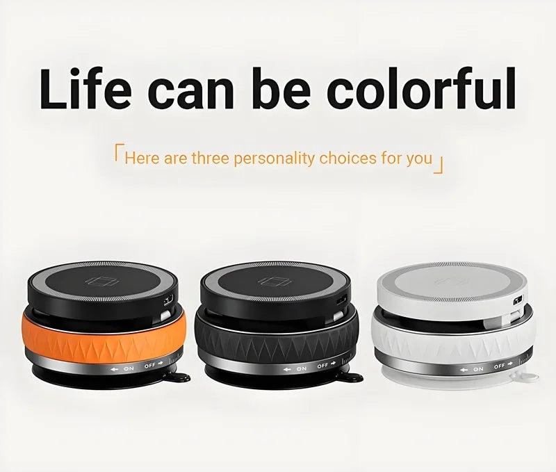 15W Wireless Car Charger Mount,Magnetic Vacuum Suction 360° Rotatable Foldable Portable Multi-Scenario Phone Stand for All Phone