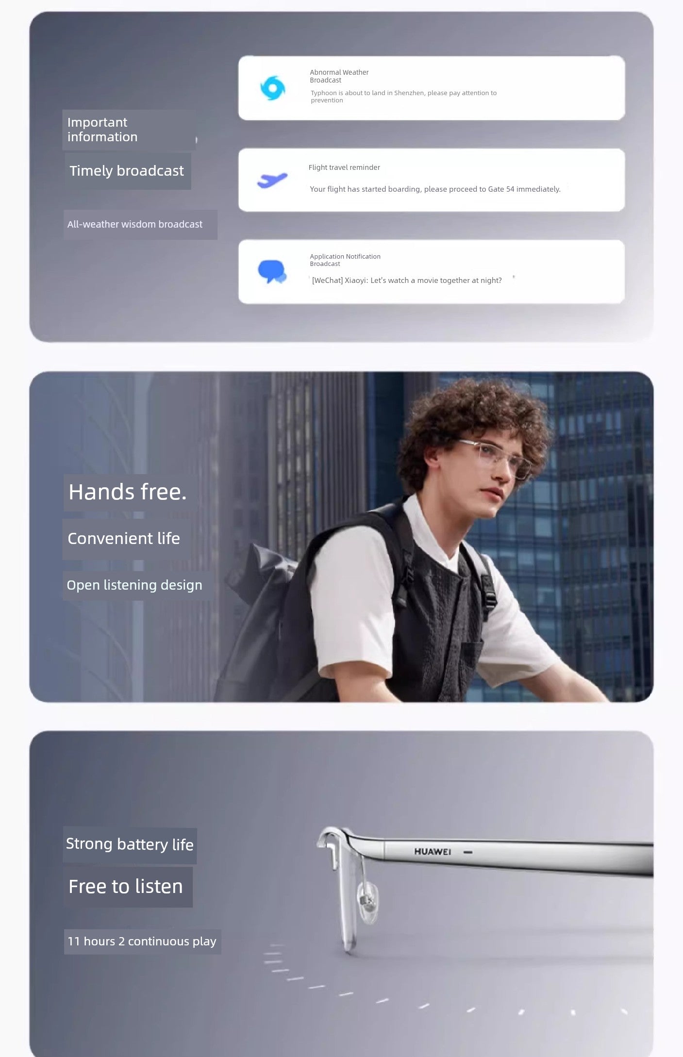 Huawei Smart Glasses 2 Translation 4 Th Generation Bluetooth
