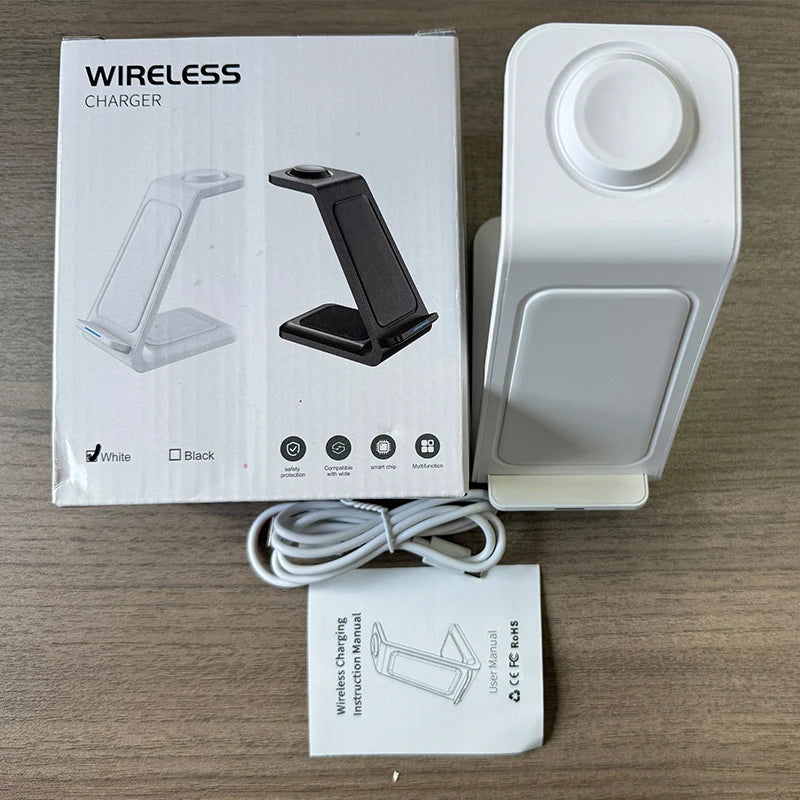 Multifunction Universal 3in1 Wireless Charger Magnetic Wireless Charger Stand Portable Station for iPhone Series for Airpods