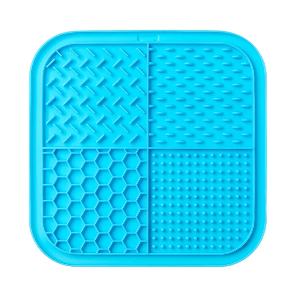 Pet Lick Mat for Dogs Cats, Anti-slip Anxiety Reducer Lick Tray,  Anxiety Relief Feeding Pad for Bath Grooming Distraction