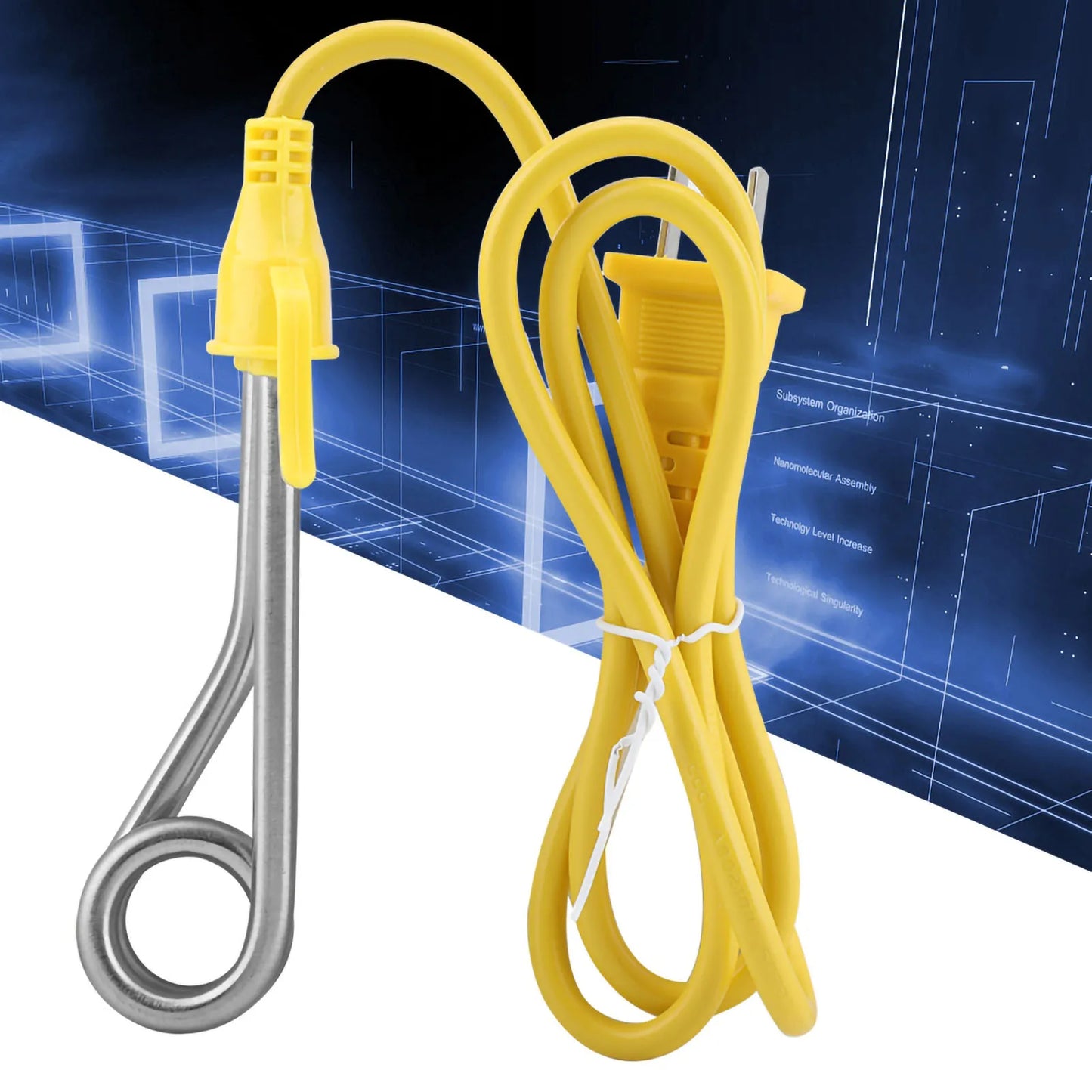 Mini Heating Element Immersion Liquid Electric Heater For Outdoor Travel 600W Electric Water Heater For Small Boiler Heating Use