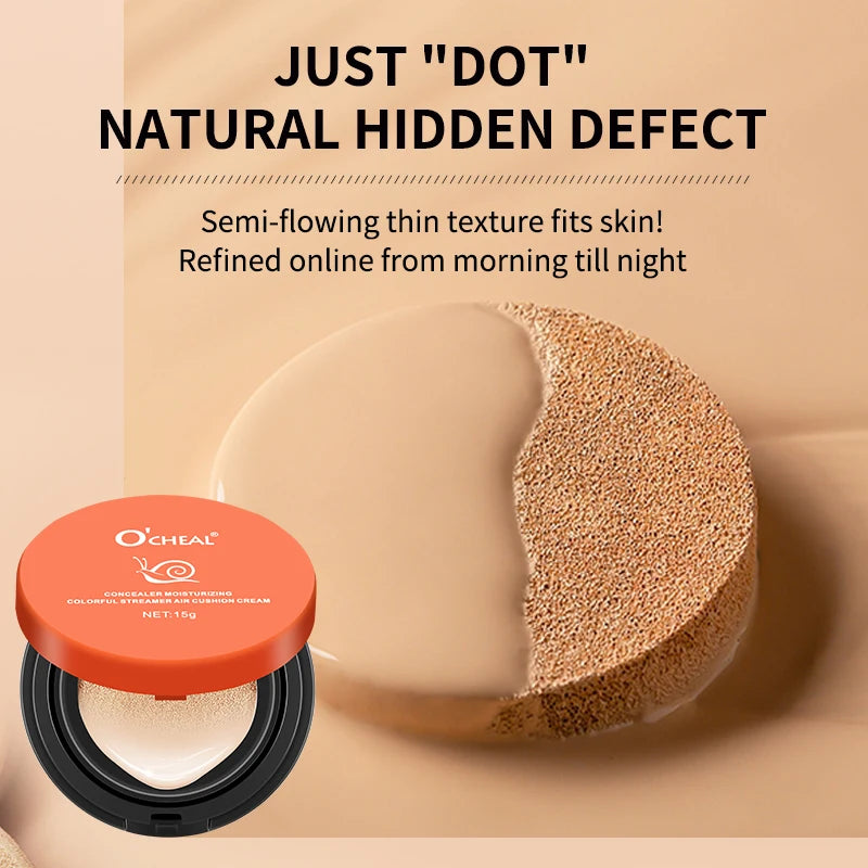 OCHEAL Whitening BB Cream Foundation Cream for Face Makeup Concealer Air Cushion for Girl Make Up Facial Beauty Original Makeup