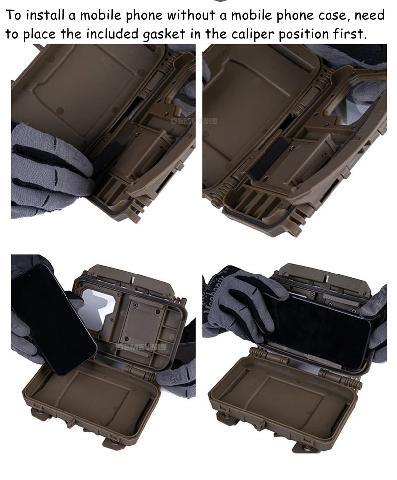 Tactical MOLLE Mobile Phone Box V2 Sport Chest Rig Hunting Vest Navigation Board Instant Equipment  Front Panel Phone Holder