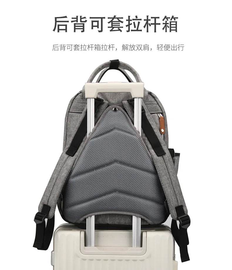 Diaper Bag Backpack for Stroller Waterproof Mummy Large Capacity Outdoor Travel Nappy Maternity Bag with Portable Changing Pad