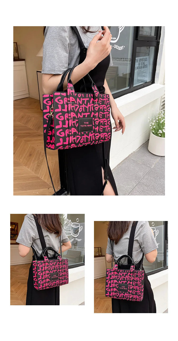 PU Leather Casual Crossbody Bags for Women Ladies Luxury Designer Tote Handbag Female Large Capacity Travel Shoulder Bag Sac