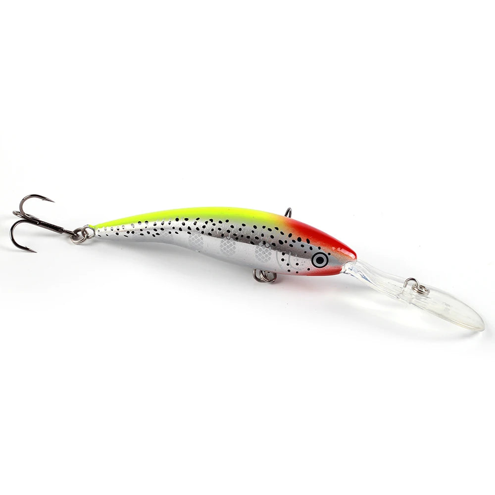 FM33 Deep Tail Dancer Hard Bait 75mm 10g  90mm 14.3g 105mm 23g Deep Diving Minnow Lure Wobbler Bass Pike