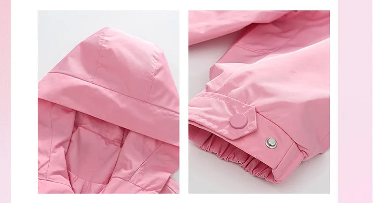 New Girl's Jacket Spring Children Hooded Coats Kids Autumn Fashion Clothes Outerwear Children's Casual Windbreaker Jackets